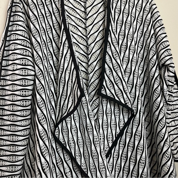 Ic by Connie K Open Front Cardigan Medium M Cascading Art To Wear - Picture 6 of 8